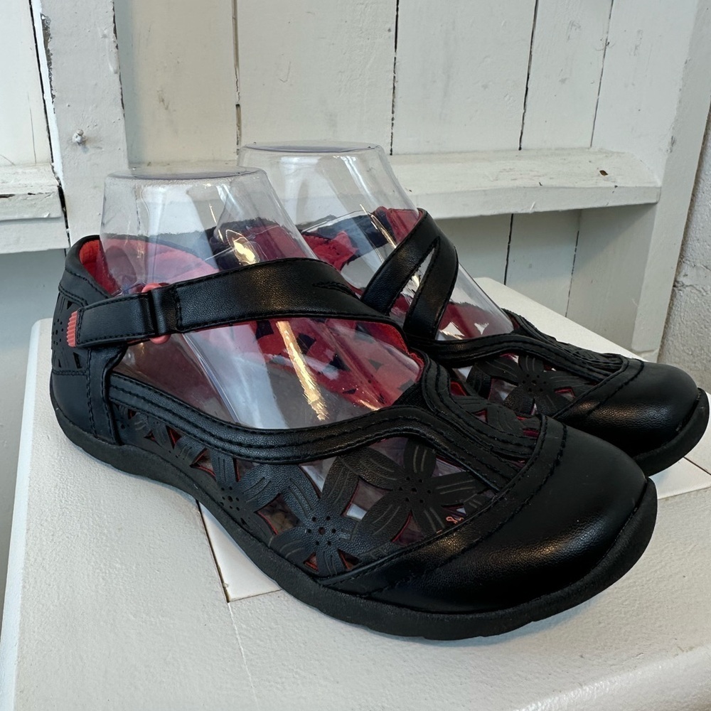 Baretraps Sandals Sneakers Shoes Women’s size 6.5 Farra Baretraos Black Velcro - Picture 5 of 13